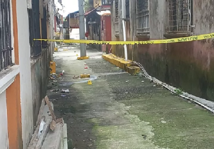 El hecho ocurrió pasada las 9:00 a.m., en los predios de la  calle 9, avenida Santa Isabel. Foto: Diomedes Sánchez