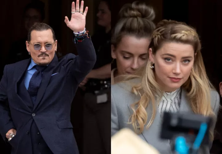 Johnny Depp y Amber Heard. Fotos: EFE
