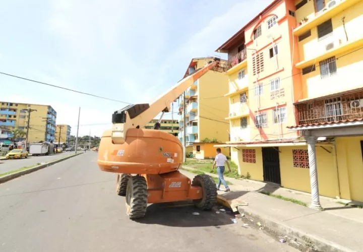 Se trabaja en cuatro sectores de la cabecera colonense. Foto: Cortesía Conades