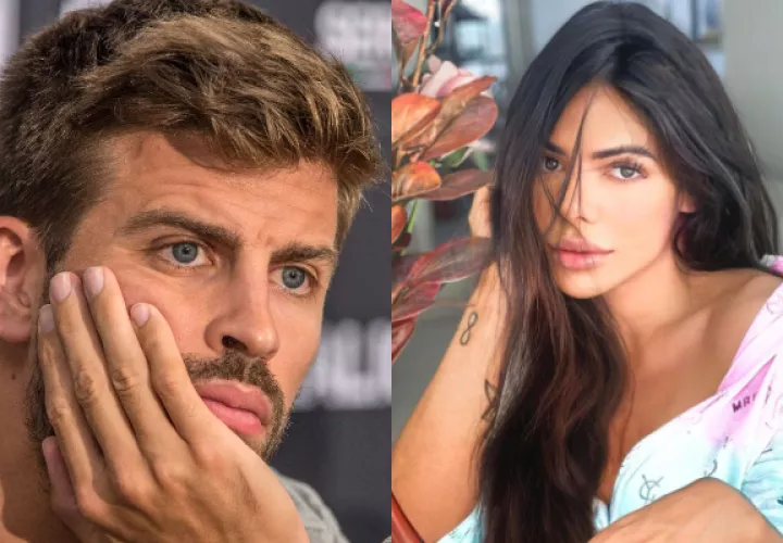 Gerad Piqué y Suzy Cortez, conocida como Miss BumBum. Fotos: EFE / Instagram