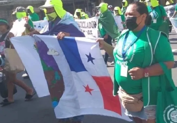 El Movimiento Nacional de Recicladores de Panamá pide inclusión. Foto: Cortesía
