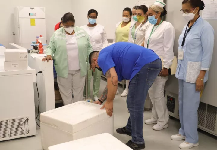 Panamá recibió un nuevo lote de 252,000 dosis de vacunas pediátricas. Foto: Cortesía