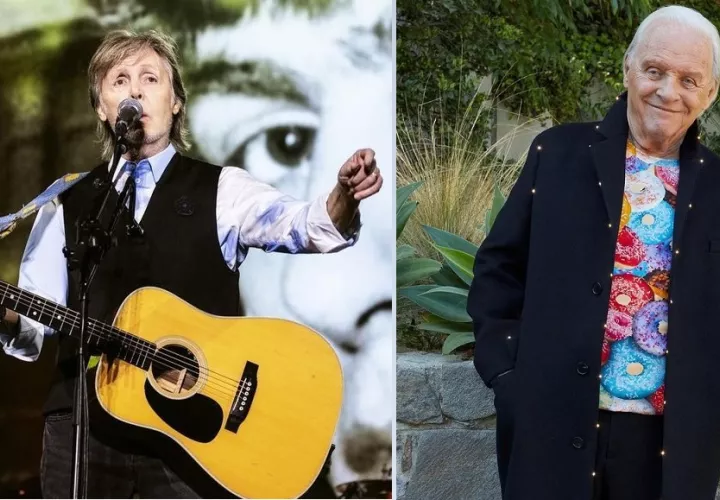 Anthony Hopkins y Paul McCartney. Foto: Instagram