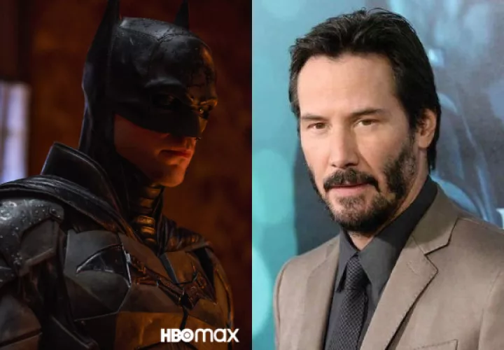 'Batman' y Keanu Reeves. Foto: Archivo 