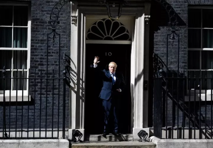 Boris Johnson anunció este jueves que dimite. Foto: EFE