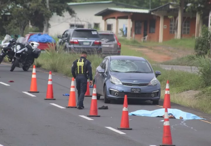 En la provincia de Panamá Oeste, elevando a 21 las muertes en esta región del país por accidentes viales. Foto. Eric Montenegro