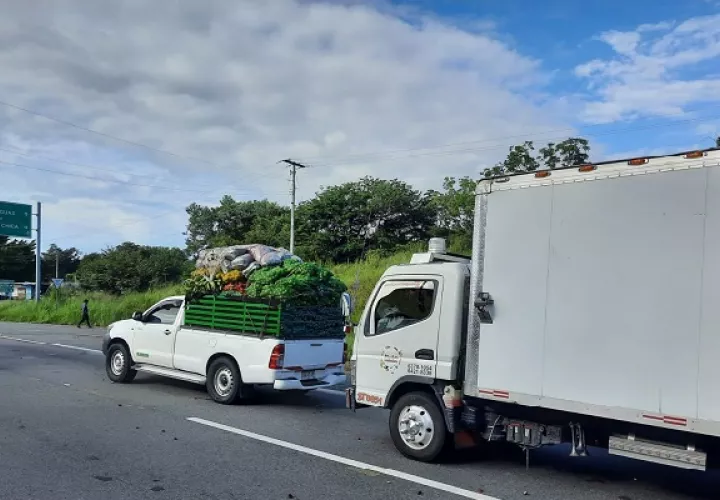 Este lunes se mantuvieron los cierres de la vía Interamericana en los distritos de Tolé, San Félix y San Lorenzo, en la provincia de Chiriquí. Foto. José Vásquez