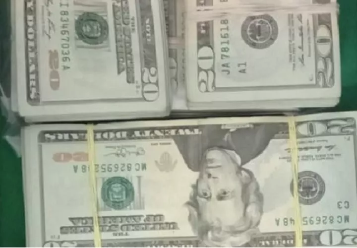 El ciudadano detenido no pudo justificar el dinero encontrado en su residencia.  Foto. Proteger y Servir
