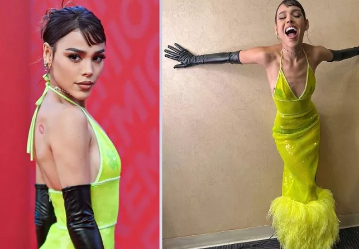 Danna Paola durante la reciente gala de Premios Juventud 2022. Foto: Instagram