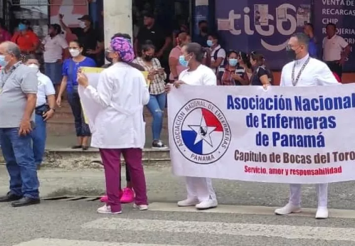 Enfermeras respaldan movilización nacional. Foto: Cortesía Anep