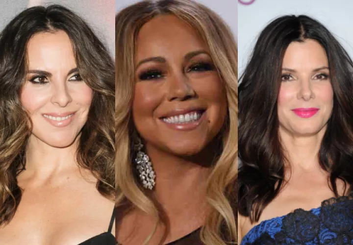  Kate del Castillo,Mariah Carey, Sandra Bullock. Foto: Archivo 