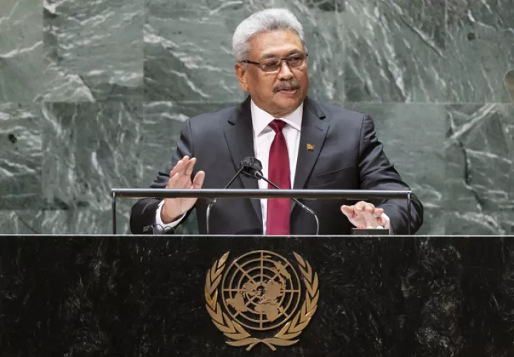 Renuncia presidente de Sri Lanka, Gotabaya Rajapaksa. Foto: EFE