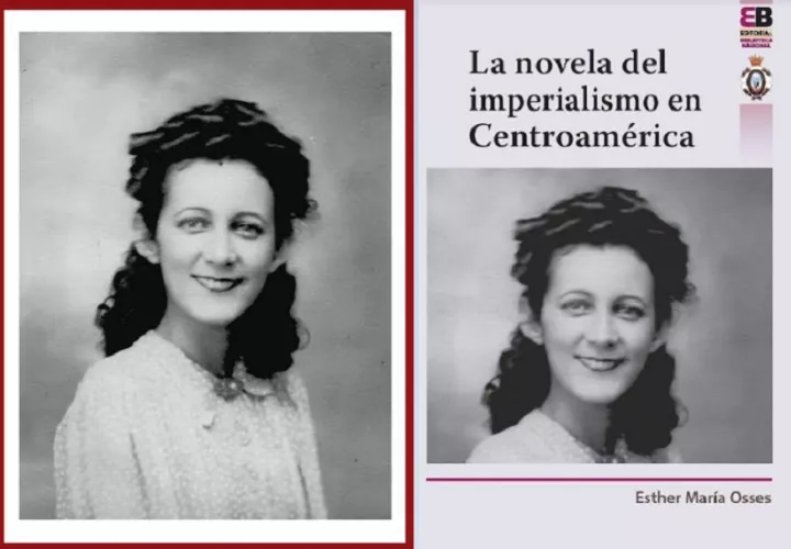 Imagen y portada de  ‘La novela del imperialismo en Centroamérica’ de Esther María Osses. Foto: Cortesía