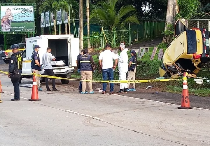 Uno de los accidentes de tránsito ocurrió en el área de Limó. Foto. Eric Montenegro