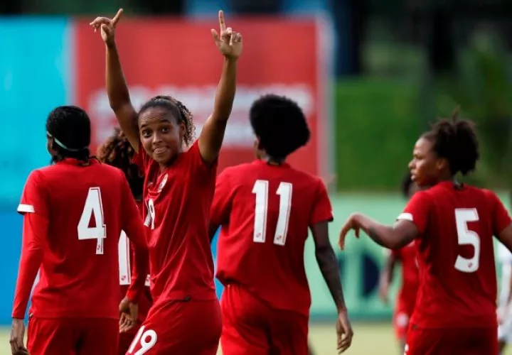 Lineth 'Palito' Cedeño jugadora de la selección de Panamá. Foto: EFE