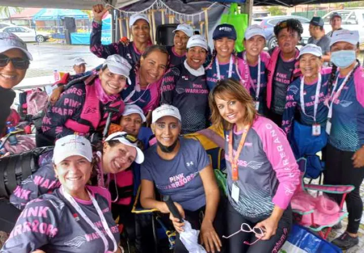 Pink Warriors Stars de Panamá y Pink Pirates de Colombia. Foto: Cortesía