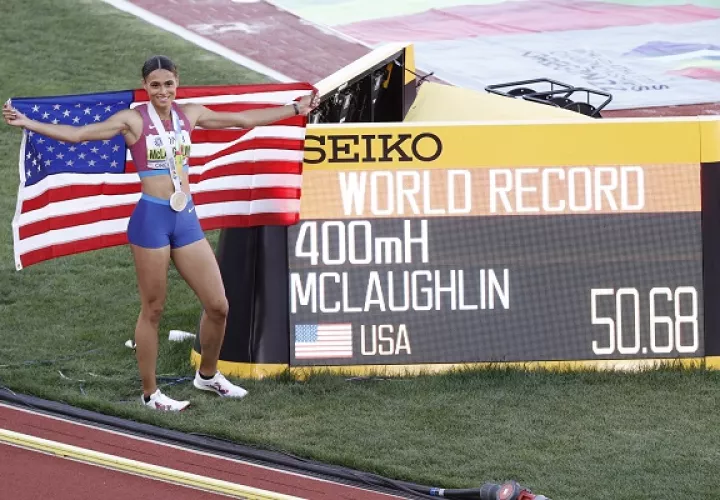 Sydney McLaughlin. Foto:EFE