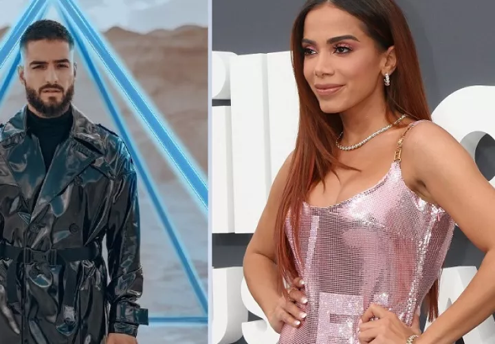Maluma y Anitta. Fotos: EFE/Archivo