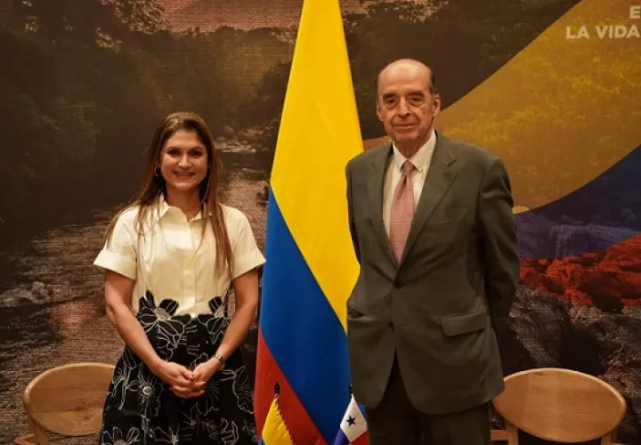 Erika Mouynes y  Álvaro Leyva. Archivo.