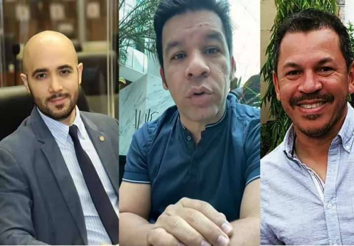 Edison Broce, Luis Pinedo y Luis Casis son tres de los precandidatos a la alcaldía. Foto. Cortesía