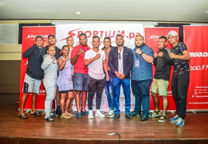 Boxeadores de la cartilla 'Apuesta al Mejor'. Foto: Cortesía