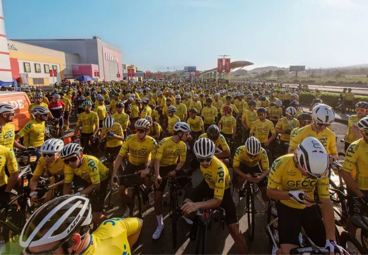 Ciclistas se preparan para el Gran Fondo en Chiriquí. Foto: Cortesía
