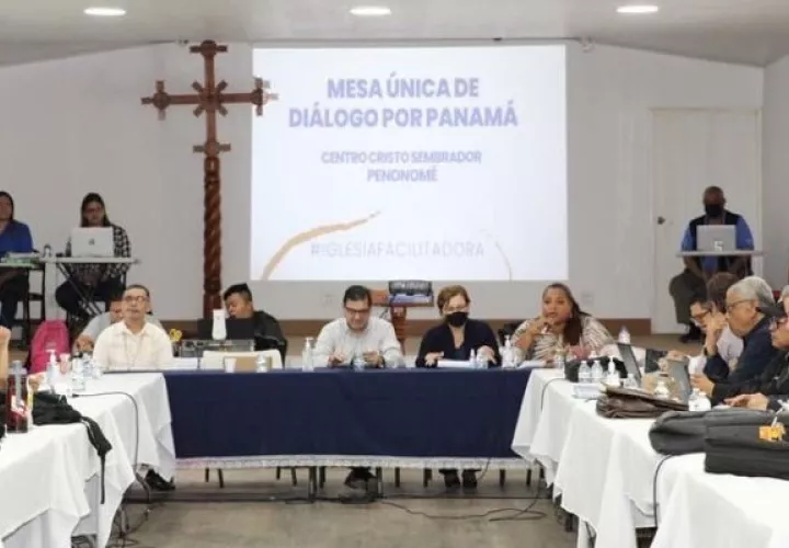 Mesa Única del Diálogo por Panamá. Foto: Cortesía