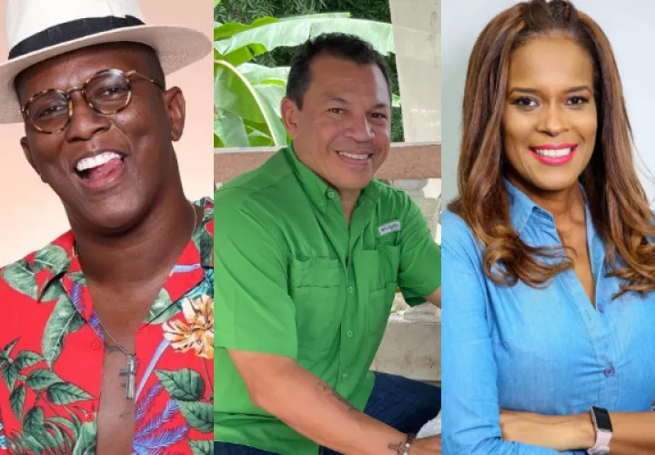 Franklyn Robinson, Luis Casis y Gloria Quintana. Fotos: Archivo / Instagram