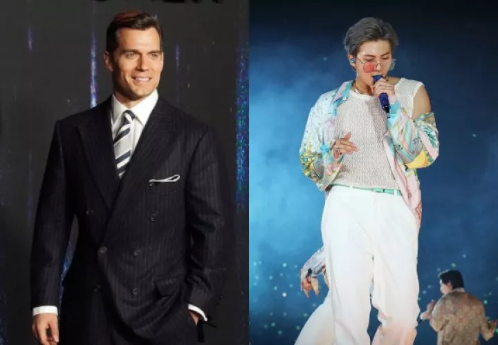 Henry Cavill y Kim Nam-joon. Fotos: @henrycavill / @rkive