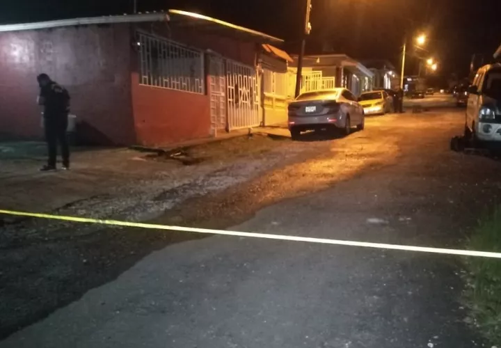  La Policía Nacional acordonó el área del ataque armado. Foto: Diomedes Sánchez 