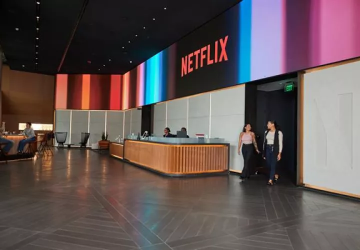 Sala de recepción de la sede Nétflix en Los Ángeles, California.