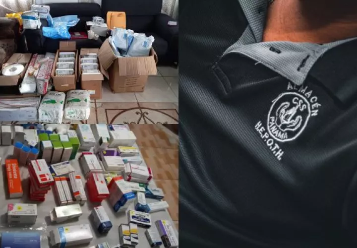 Sustraían medicamentos de la Caja de Seguros Social. Foto: Cortesía