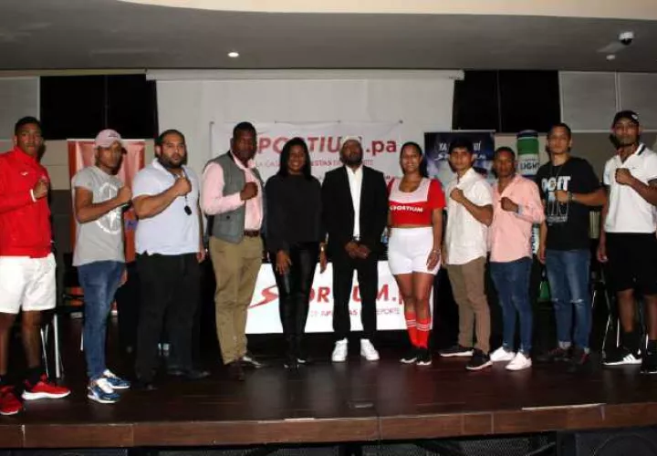 Boxeadores de la cartilla 'Apuesta al Mejor'. Foto: Víctor Arosemena