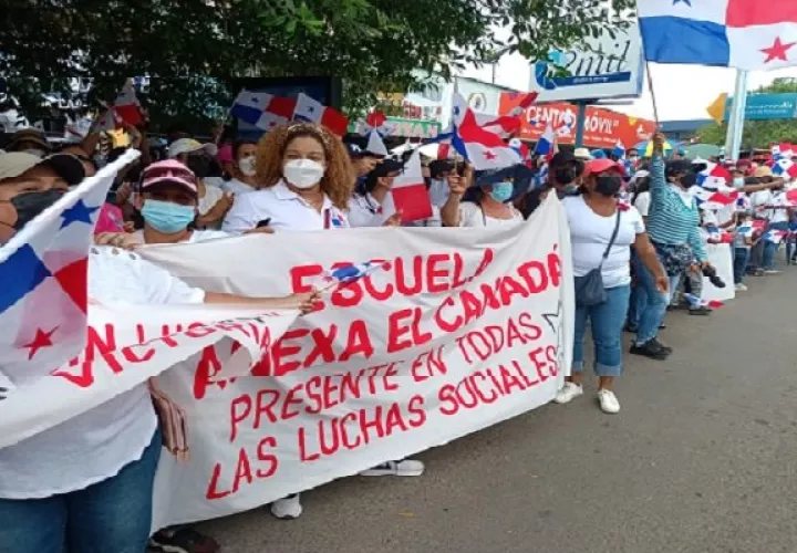 Alegan que la población panameña se mantiene fiscalizando que se concreten los acuerdos. Archivo.