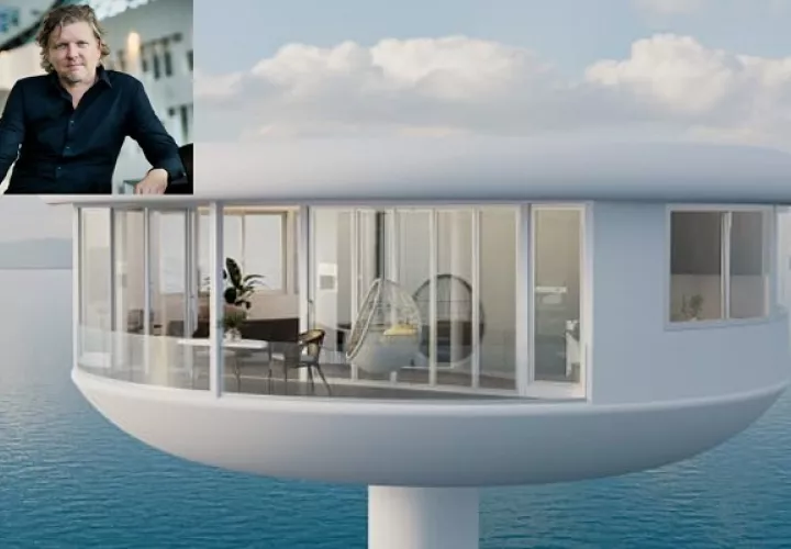 Las casas flotantes ofrecen un nuevo concepto. Foto: Ocean Builders