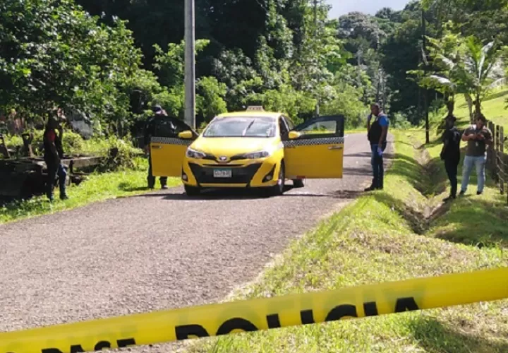  El taxista fue asesinado en la comunidad de Santa Rita Arriba. Foto: Diomedes Sánchez