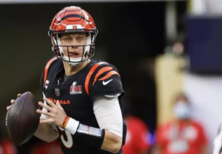 Joe Burrow  de los Cincinnati Bengals. Foto:EFE