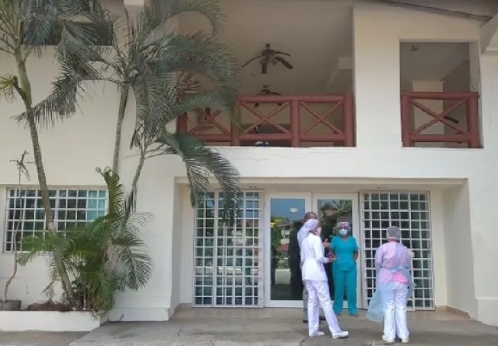 La administración de la Zona Libre de Colón aportó fondos por un monto de 600 mil dólares para acondicionar estas las instalaciones para albergar a pacientes con covid-19. Foto. Diomedes Sánchez