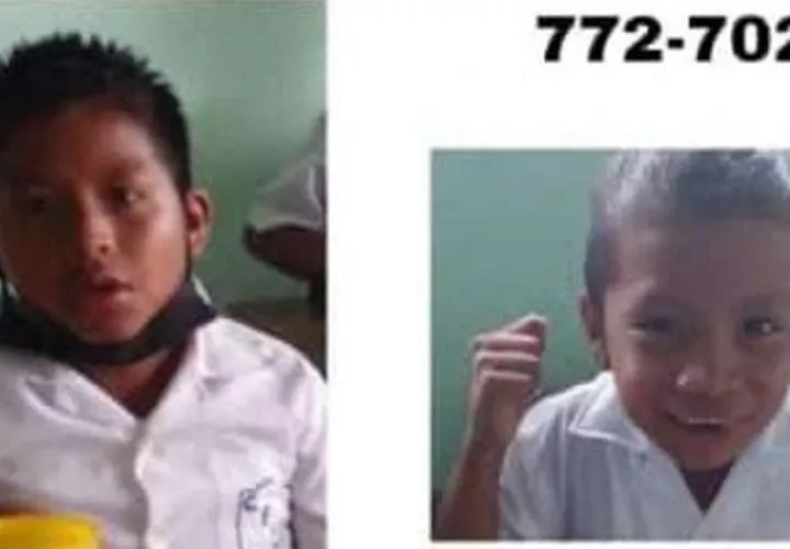 Luis Beker de 10 años (izq)  y Sandra Beker de 7 años (der) también estaban desaparecidos. José Vásquez