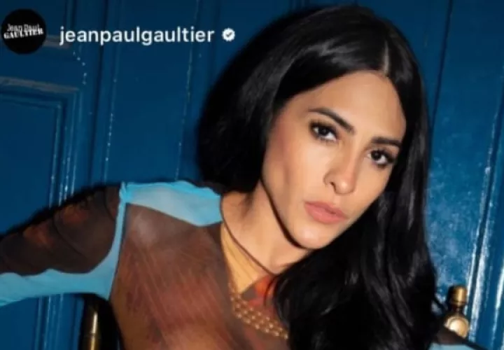 Jacky Guzmán y la modelo Cindy Kimberly han usado el mismo diseño. Foto: Instagram / @jeanpaulgaultier