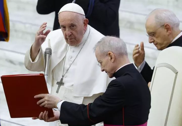 El papa Francisco en una audiencia celebrada en El Vaticano.El papa Francisco en una audiencia celebrada en El Vaticano.