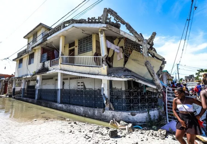 Vistas del terremoto de Haití, ocurrido en 2021.