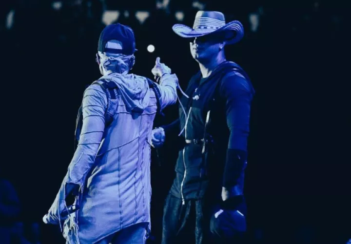 El dúo Wisin y Yandel en Ecuador. Foto: Instagram / @wisinyandel