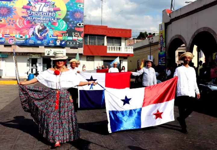 Panamá en el 7mo Encuentro Internacional de Alfombras. Foto: Cortesía Municipio de Uriangato, Guanajuato