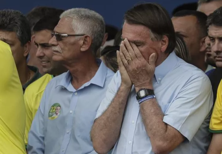 El presidente de Brasil y candidato a la reelección, Jair Bolsonaro