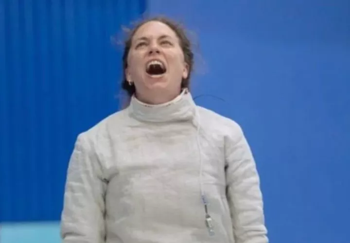 Eileen Grench, celebró su medalla de bronce en los Juegos Sudamericanos de Asunción, Paraguay. Comité Olímpico