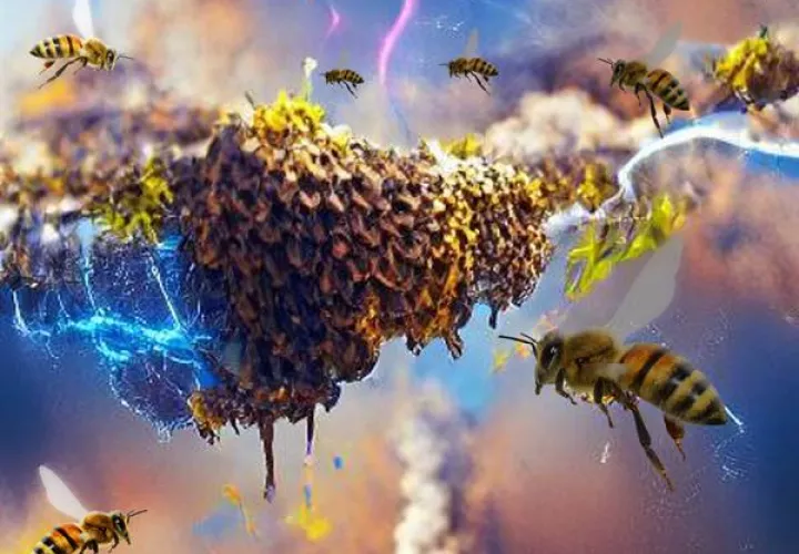Las abejas melíferas pueden producir tanta carga eléctrica atmosférica como una nube de tormenta