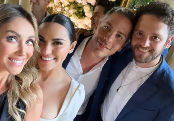 Anahí, Maite Perroni, Christian Chávez y Chistopher Uckermann. Foto: Instagram / @christianchavezreal