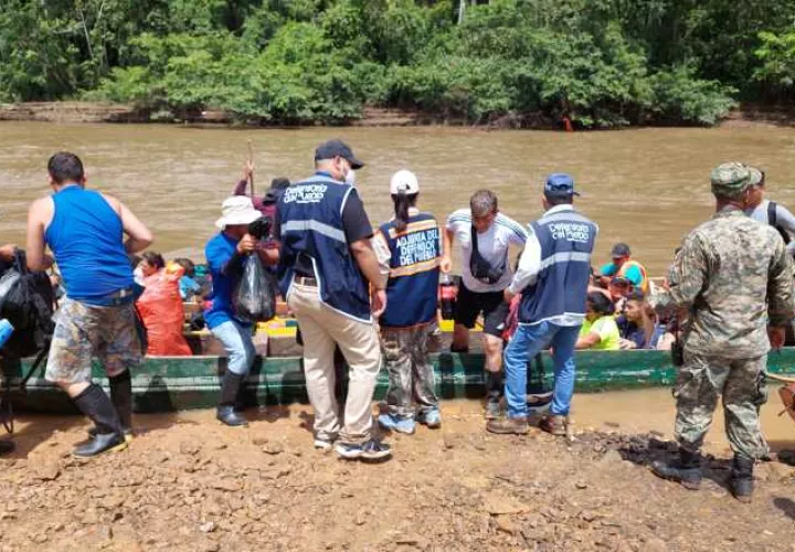 Ayer la Defensoría realizó un recorrido por Darién. Cortesía