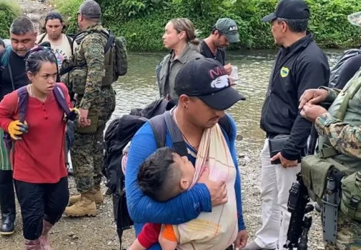 Más de 9 mil migrantes se encuentran en los campamentos de recepción en la provincia de Darién. Foto: Cortesía Minseg
